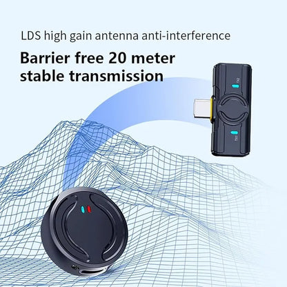 مايك لاسلكي برو Wireless Mic | شحن ذكي + عزل ضوضاء | مثالي لتيك توك ويوتيوب