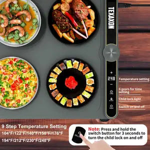Flexible Warming Tray – Electric Food Heating Mat
Now Available in  UAE | 30 Days Replacement Warranty