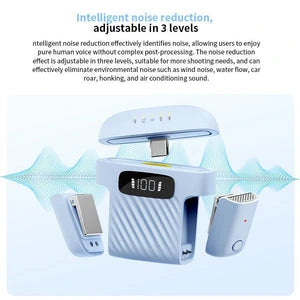 Dusplay of wireless mic for video recording