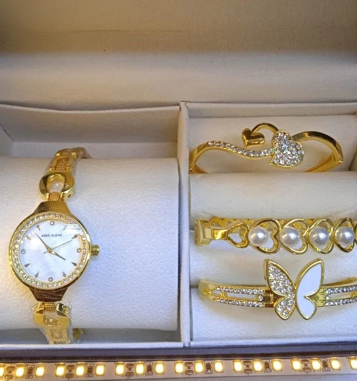 Luxury Watch & Jewelry Gift Set for Elegant Women in KSA & UAE