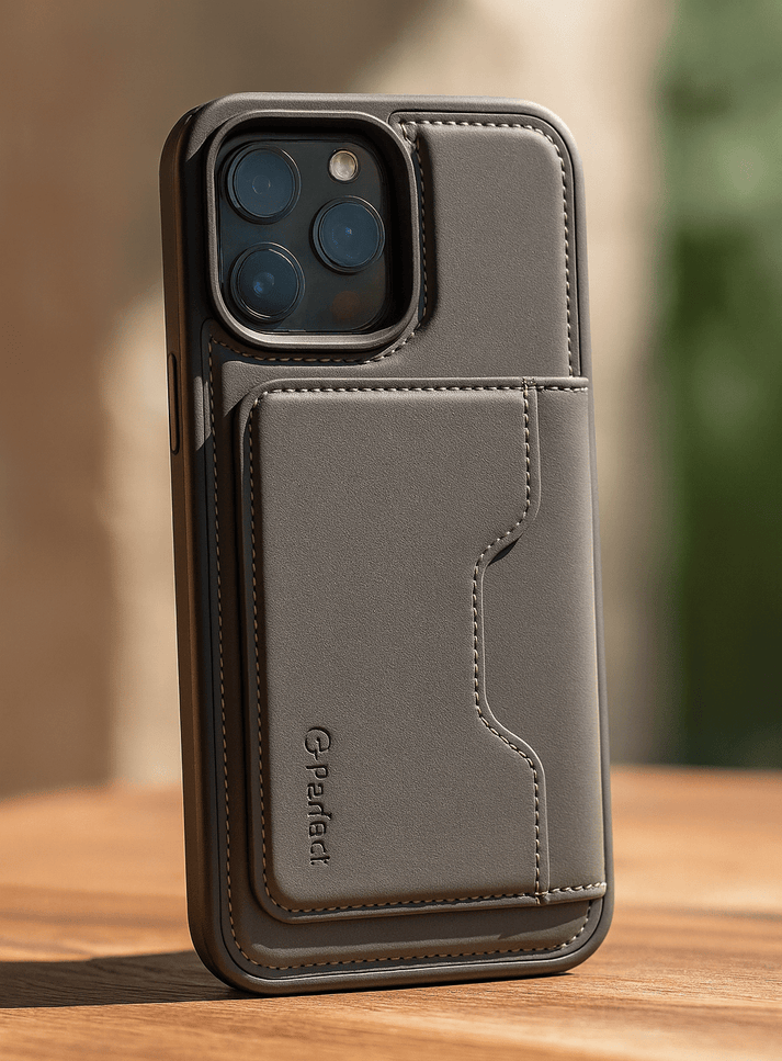 كفر آيفون جلد مع محفظة/  iPefet Leather Wallet Case