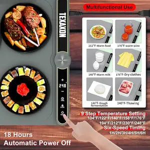 Flexible Warming Tray – Electric Food Heating Mat
Now Available in  UAE | 30 Days Replacement Warranty
